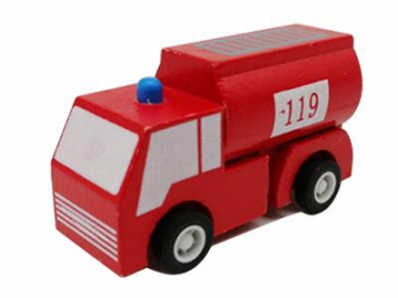 Wooden Toy Car/ School Bus/ Taxi/ Police Car Set