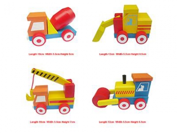 Wooden Toy Off-road Vehicle- Classic Truck/ Loader/ Excavator