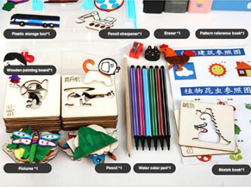 DIY Painting Wooden Toy Set
