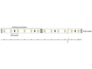 High-CRI 95  Non-Waterproof Warm LED Strip Light , 2835 SMD LED