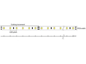 Waterproof IP62 Warm White SMD 2835 LED Strip Light