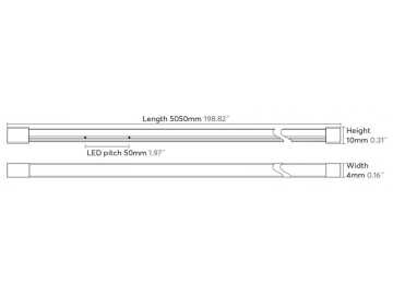 Waterproof IP67 4000K Sideview Silicone LED Neon Flex