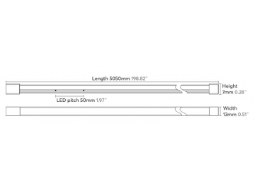 Top View Neon Flex Tube