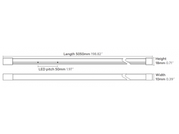 Side View Neon Strip Light, 1018 RGB