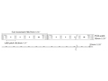 Flexible Colorful RGB LED Strip Light, Waterproof IP62, DC24V