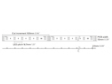 Color Changing RGB LED Strip Light, DC24V, IP65 Rated