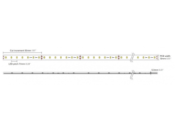 Waterproof IP65 Single Color Strip Light, SMD 2835 LED, 10m/20m/50m/100m