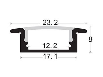 LD-2408 LED Aluminum Channel