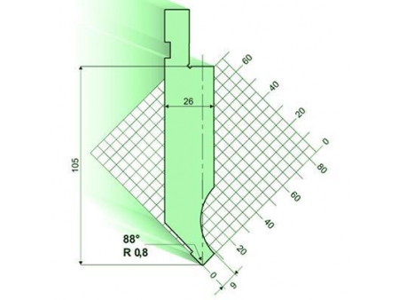 88°Punches/top-tools, Amada Press Brake Tooling