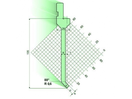88°Punches/top-tools, Amada Press Brake Tooling
