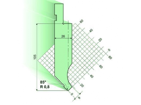 85°Punches/top-tools, Amada Press Brake Tooling