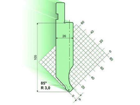 85°Punches/top-tools, Amada Press Brake Tooling