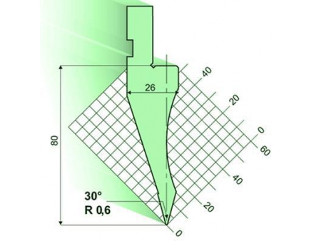30°Punches/top-tools, Amada Press Brake Tooling