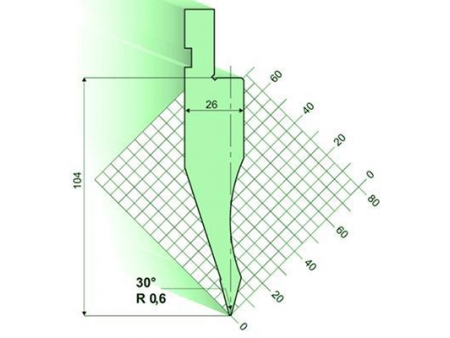 30°Punches/top-tools, Amada Press Brake Tooling