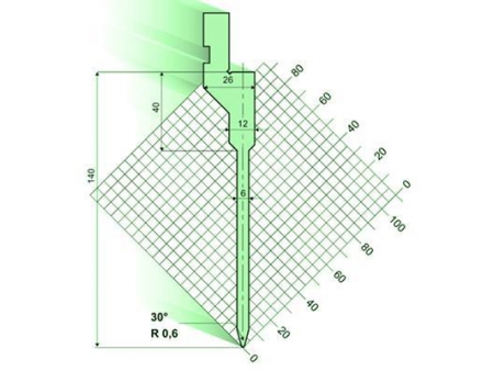 30°Punches/top-tools, Amada Press Brake Tooling