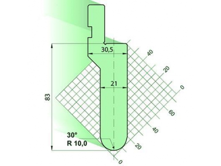 30°Punches/top-tools, Amada Press Brake Tooling