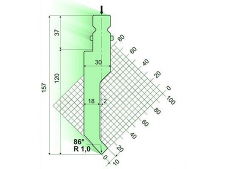 86° Punches/top-tools, Amada Press Brake Tooling