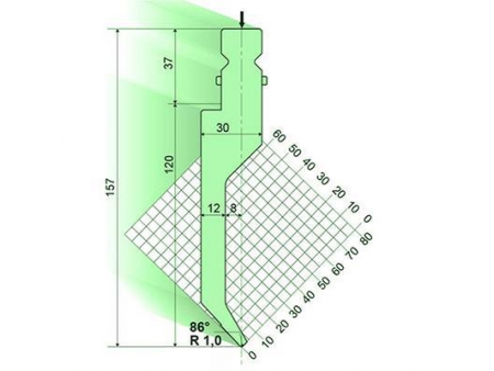86° Punches/top-tools, Amada Press Brake Tooling