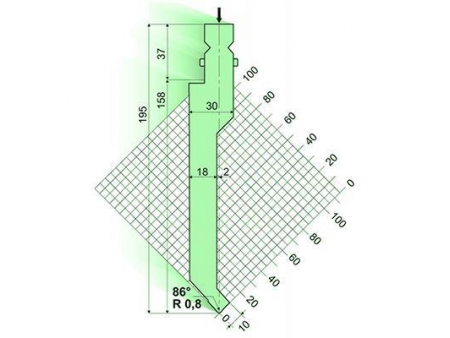 86° Punches/top-tools, Amada Press Brake Tooling