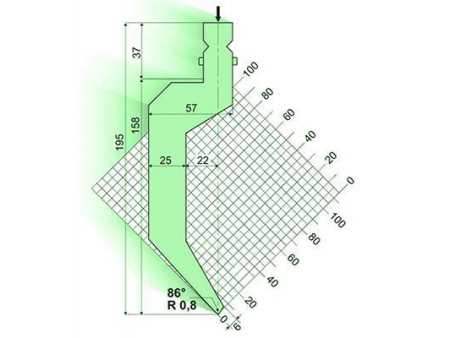 86° Punches/top-tools, Amada Press Brake Tooling