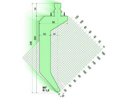 86° Punches/top-tools, Amada Press Brake Tooling