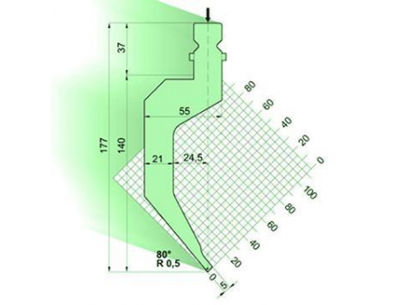 80° Punches/top-tools, Amada Press Brake Tooling