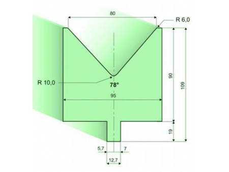 78° Dies, H=90mm, Amada Press Brake Tooling