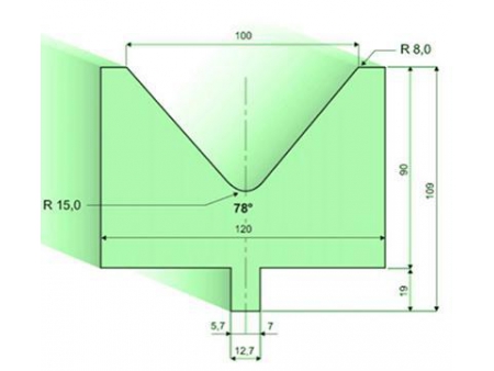 78° Dies, H=90mm, Amada Press Brake Tooling