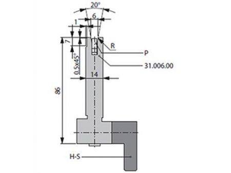 20° Dies, H=86mm, Amada Press Brake Tooling