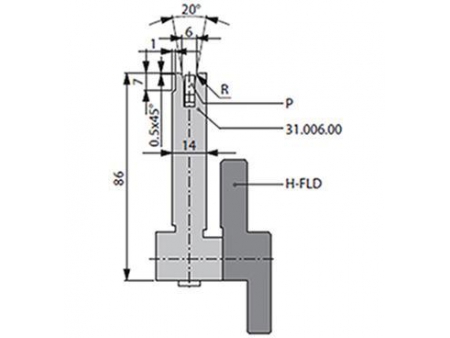 20° Dies, H=86mm, Amada Press Brake Tooling