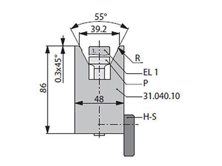 60° Dies, H=86mm, Amada Press Brake Tooling