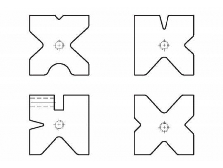 3 way and 4 way die, Amada Press Brake Tooling