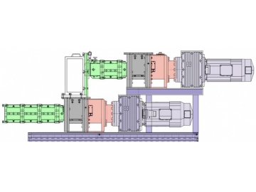 Single Screw Extruder for Ceramic Membrane