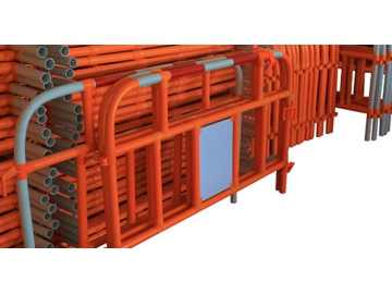 Wind Resistant Plastic Barrier Ideal for Construction Sites and Street Works
