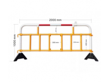 Wind Resistant Plastic Barrier Ideal for Construction Sites and Street Works
