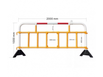 Wind Resistant Plastic Barrier Ideal for Construction Sites and Street Works