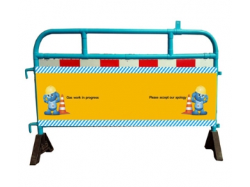 Wind Resistant Plastic Barrier Ideal for Construction Sites and Street Works