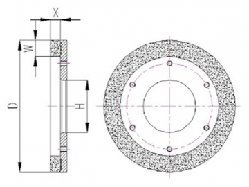 Dry Chamfering Wheel