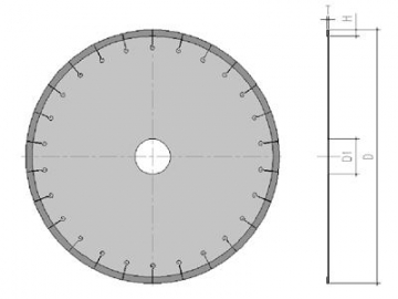 Diamond Saw Blade for Crystal Stone Cutting