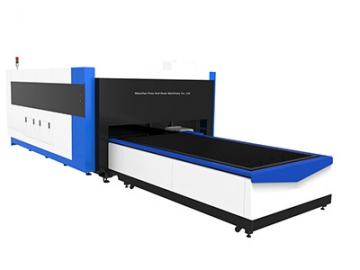 Fiber Laser Cutting Machine with Tube Cutting, Enclosed Type