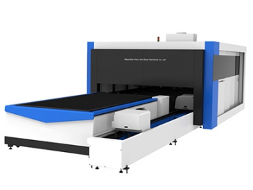 Fiber Laser Cutting Machine with Tube Cutting, Enclosed Type