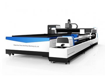 Fiber Laser Cutting Machine with Tube Cutting, Open-bed Type