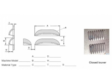 CNC Turret Punch Tooling Louver Tools