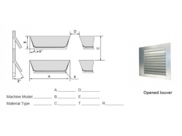 CNC Turret Punch Tooling Louver Tools