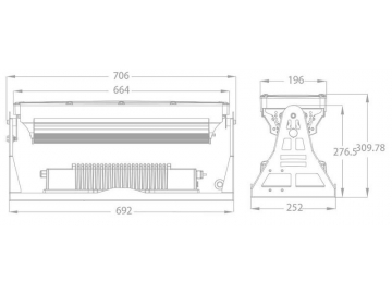 Architectural Lighting Cast Aluminum Fixture LED Floodlight  Code AM723SCT-SWT-CAT LED Light