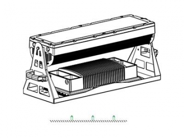 Architectural Lighting Cast Aluminum Fixture LED Floodlight  Code AM723SCT-SWT-CAT LED Light