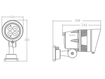 Architectural Lighting IP67 Dimmable LED Spot Light  Code AM746SCT-SWT-CAT LED Lighting