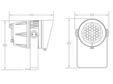 Architectural Lighting 105W LED Spotlight  Code AM746XLET-XAET-XCET LED Light