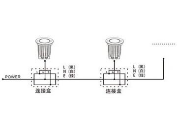 Outdoor Lighting 3 LEDs Warm and Cool White LED Light  Code AP785SWT-SCT LED Lighting