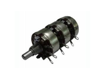 30mm Metal Shaft Multi-Gang Rotary Potentiometer, WTH118 Series